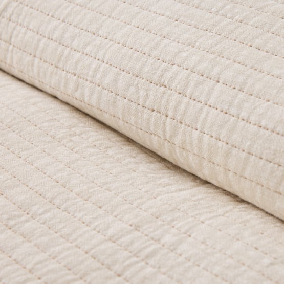 Ravi Natural Quilted Pillowcases
