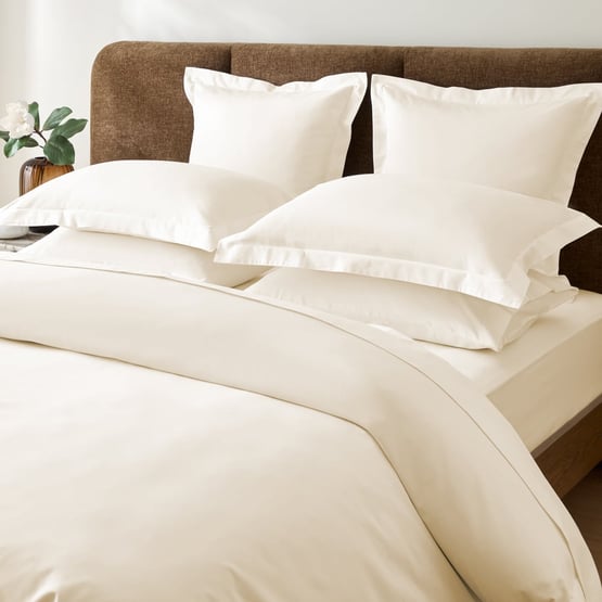 600TC Bamboo Cotton Natural Quilt Cover Separates