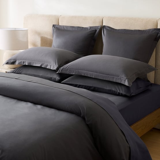 600TC Bamboo Cotton Charcoal Quilt Cover Separates