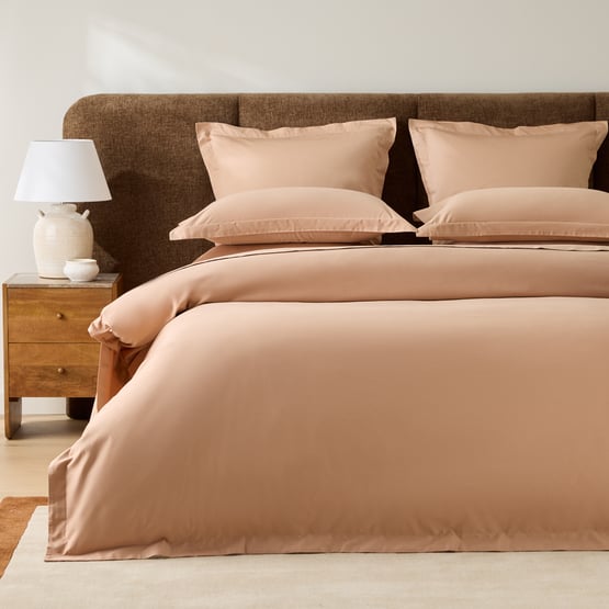 600TC Bamboo Cotton Caramel Quilt Cover Separates
