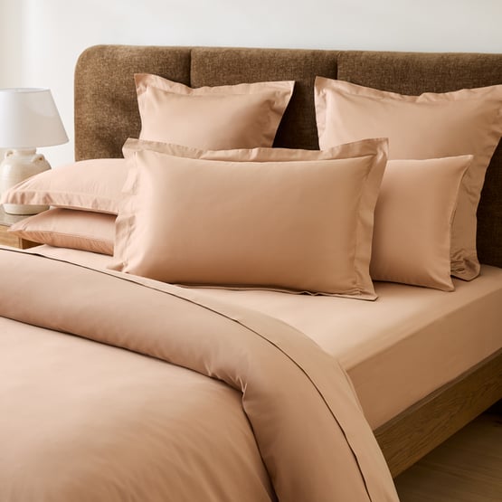 600TC Bamboo Cotton Caramel Pillowcases