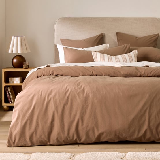 Stonewashed Cotton Fudge Quilt Cover Separates