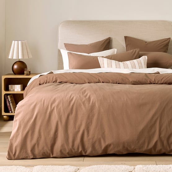 Stonewashed Cotton Fudge Quilt Cover Separates
