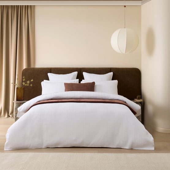 Celeste White Quilted Quilt Cover Separates