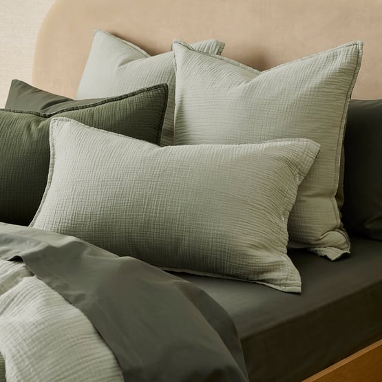 European 4 Sided Reversible Muslin Eden Pillowcases