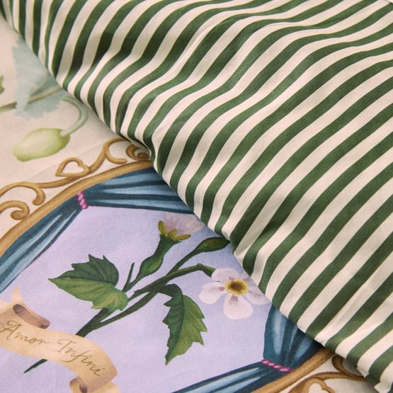 Fleur Harris All My Hearts Green Pillowcase