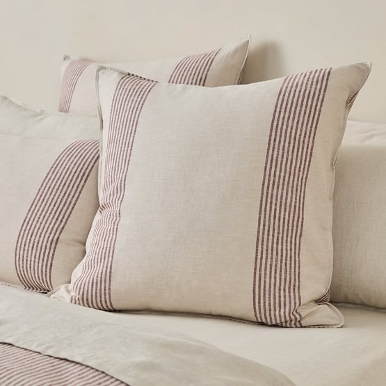 Linen Cotton Natural Soho Stripe Pillowcases