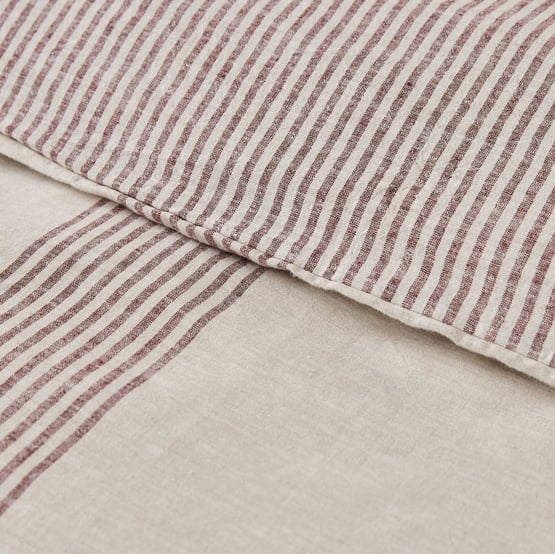 Linen Cotton Natural Soho Stripe Pillowcases