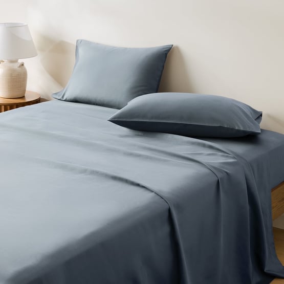 600TC Bamboo Cotton Blue Slate Sheet Set