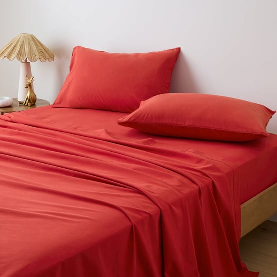 Stonewashed Cotton Salsa Sheet Separates