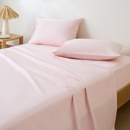 600TC Bamboo Cotton Pink Sheet Set 