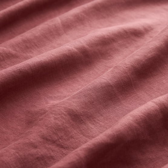Vintage Washed Linen Redwood Sheet Separates