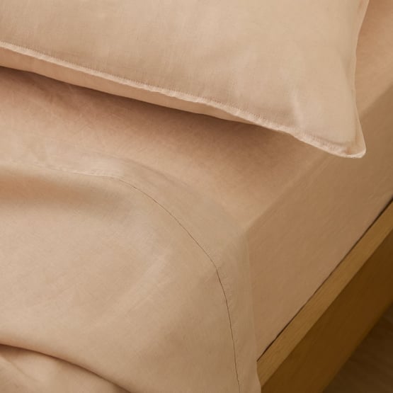 Vintage Washed Linen Macadamia Pillowcases