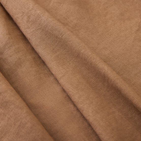Vintage Washed Linen Mocha Sheet Separates
