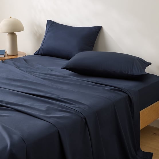 Worlds Softest Cotton Navy Sheet Set