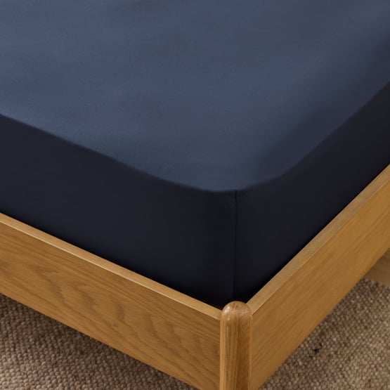 Worlds Softest Cotton Navy Fitted Sheet Separates