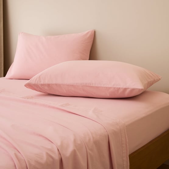Stonewashed Cotton Peony Sheet Separates