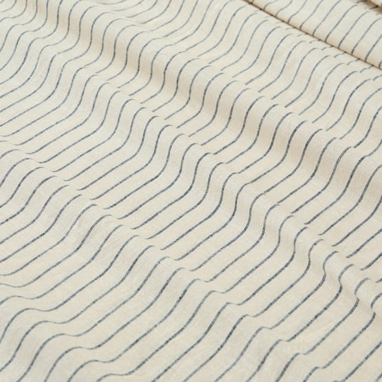 Linen Cotton Bluestone Stripe Sheet Set
