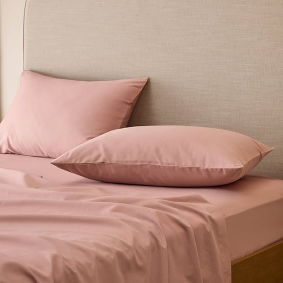 600TC Bamboo Cotton Pink Glow Sheet Set