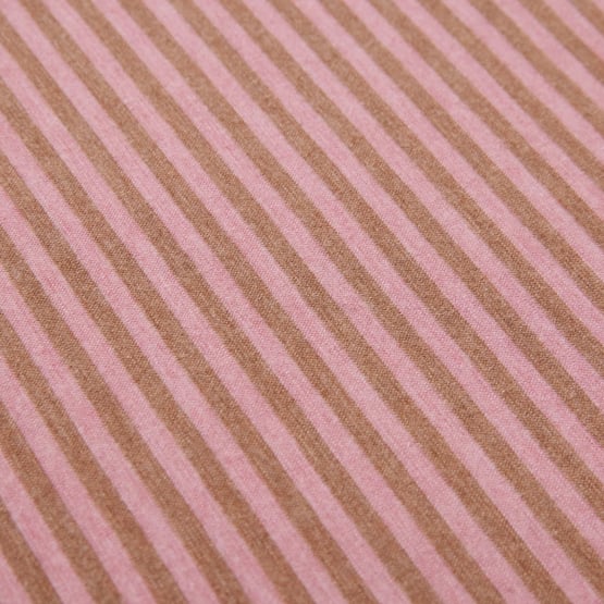 Ultra Soft Jersey Rose & Cedar Stripe Sheet Separates