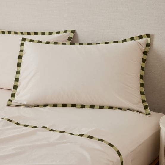 Adara Natural Embroidered Sheet Set