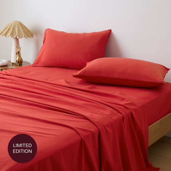 Stonewashed Cotton Salsa Sheet Separates