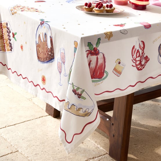 Festive Fun Pink Tablecloth
