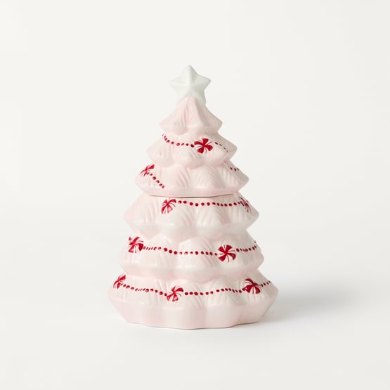 Tree Pink Cookie Jar