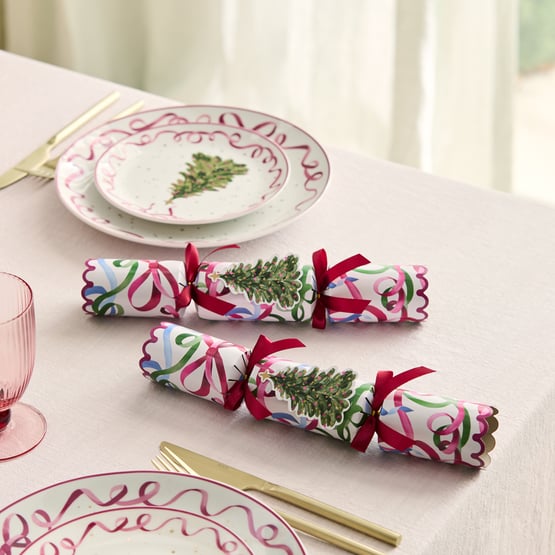 Ribbons Pink Bon Bons Set of 6