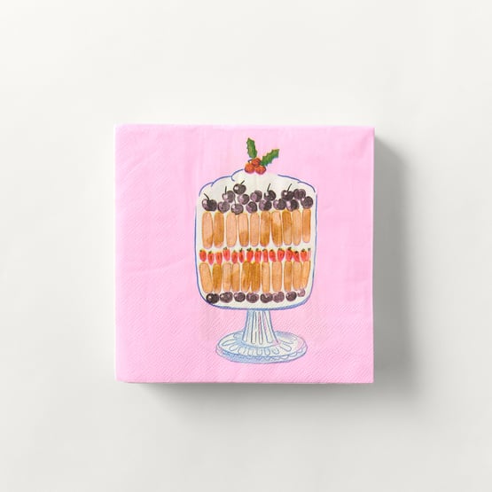 Festive Fun Pink Paper Napkins Pack of 40