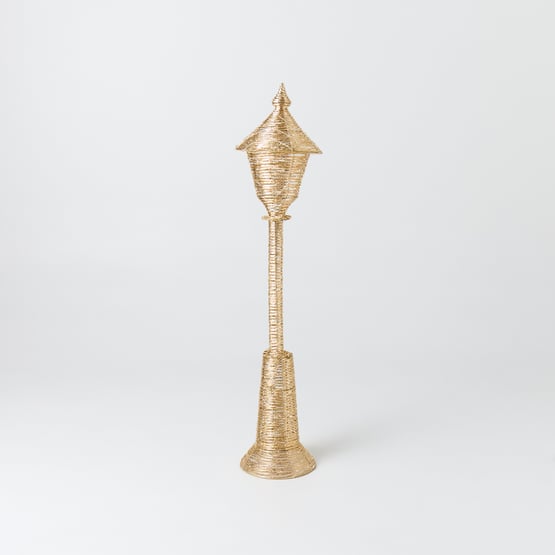 Sparkling Gold LED Lamp Post