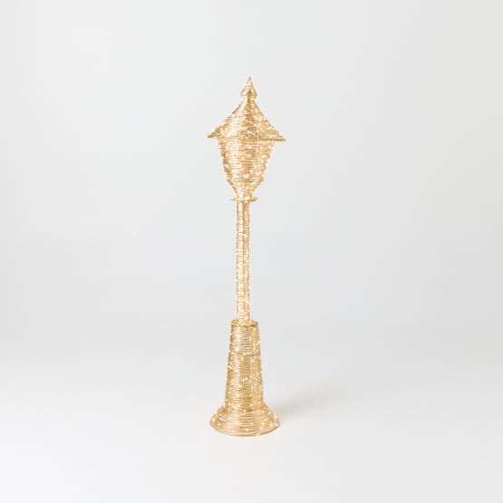 Sparkling Gold LED Lamp Post