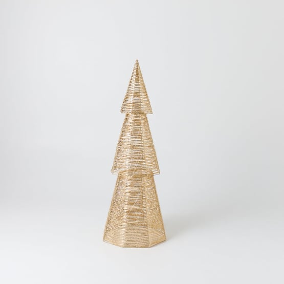 Sparkling Gold LED Christmas Tree