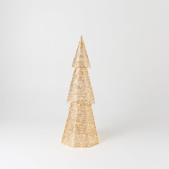 Sparkling Gold LED Christmas Tree