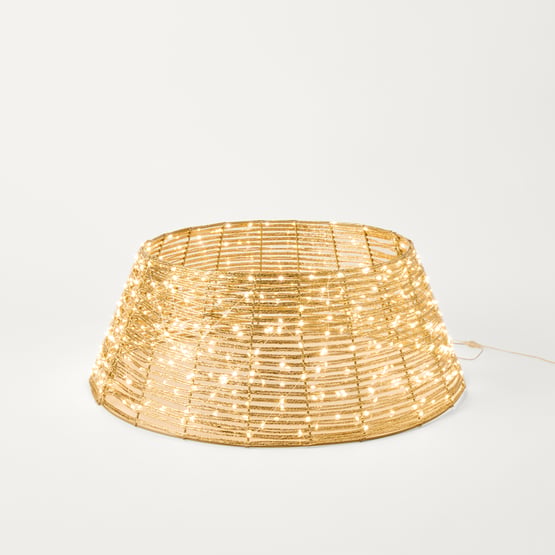 Sparkling Gold LED Tree Skirt