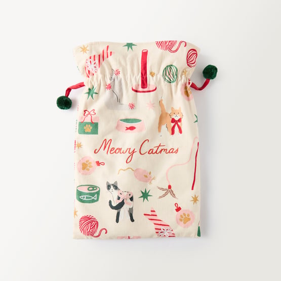 Meowy Catmas Multi Red Sack