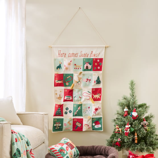 Santa Paws Multi Green Advent Calendar