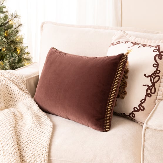 Zara Chocolate Cushion