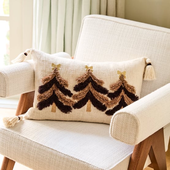 Pine Tree Chocolate Cushion