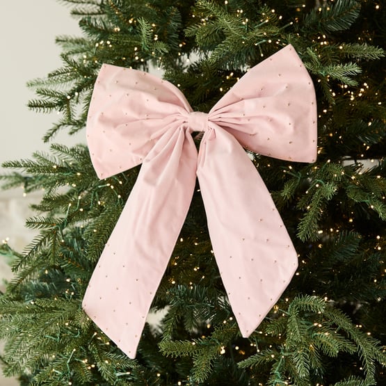 Bow & Bright Pink Bow Decoration