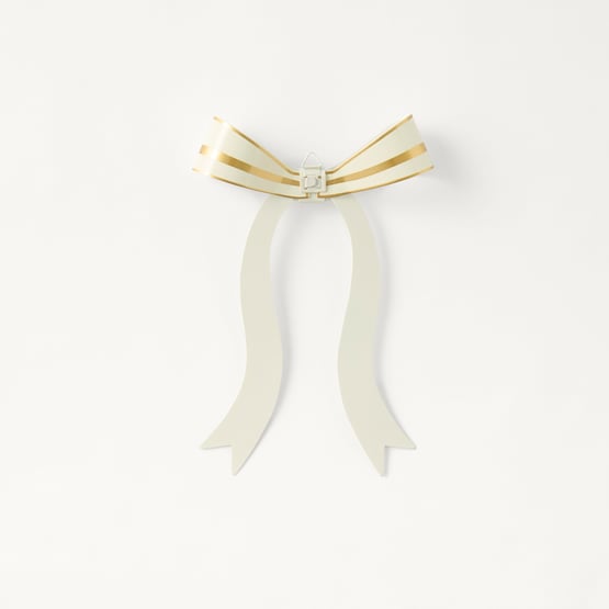 Luxe Gold Metal Bow Ornament