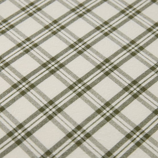 Balsam Green Check Fitted Sheet Set 