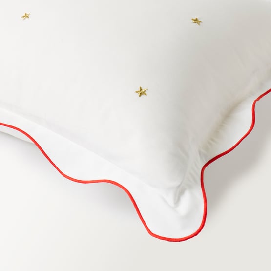 Oh What Fun White & Red Text Pillowcase 