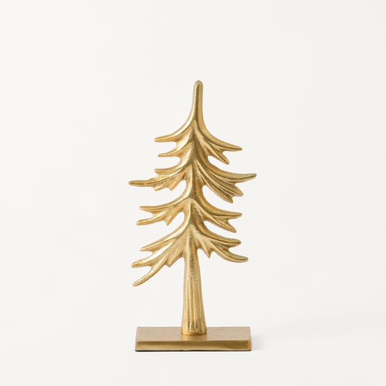 Bow & Bright Gold Metal Christmas Tree
