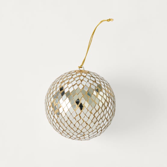 Luxe Disco Silver & Gold Bauble