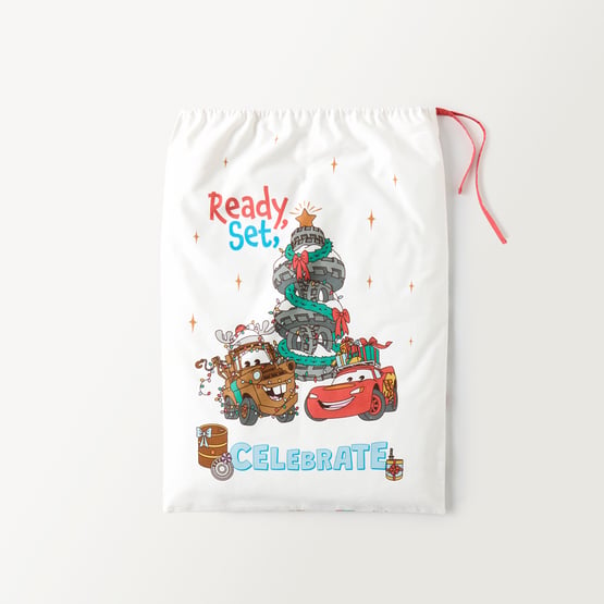 Disney Pixar Cars Ready Set Celebrate Natural Santa Sack