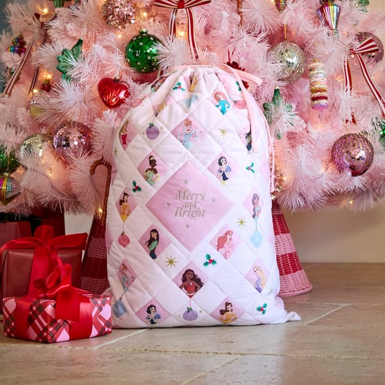 Disney Princess Merry & Bright Pink Santa Sack