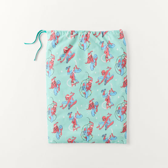 Marvel Spiderman Tis The Season Blue Santa Sack