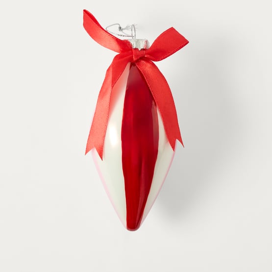 Festive Fun Candy Stripe Red & Pink Bauble Pack of 3