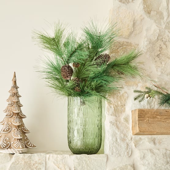 Pine Green Festive Stem